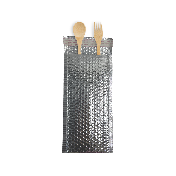 Bolsa de burbujas de película de aluminio plateada