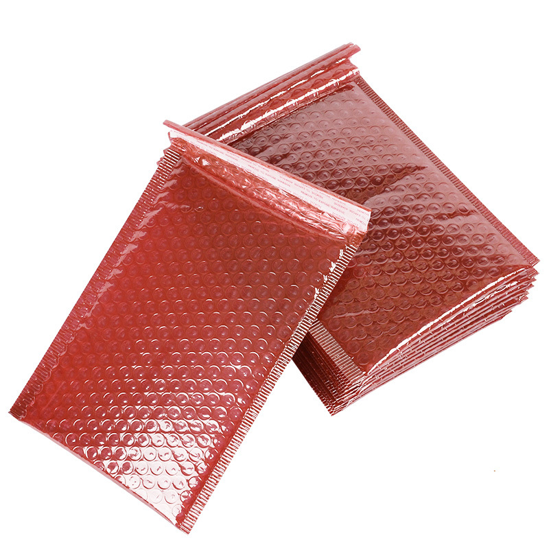 Bolsa de burbujas de película protectora roja
