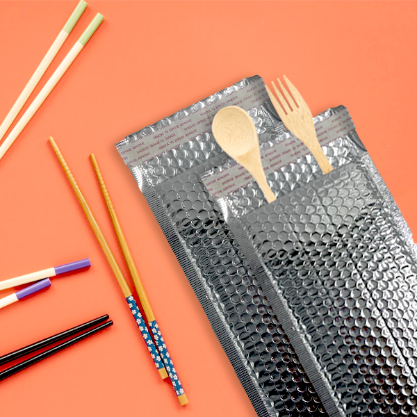 Bolsa de burbujas de película de aluminio plateada